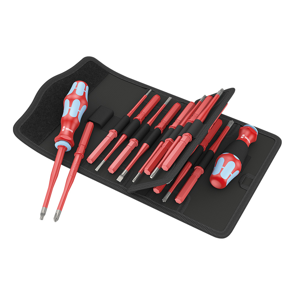 德國Wera VDE絕緣不鏽鋼17件式(⼯具袋式)