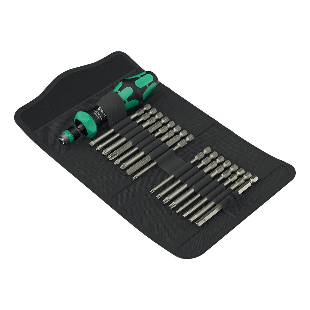 德國Wera棘輪起⼦17件組+收納包