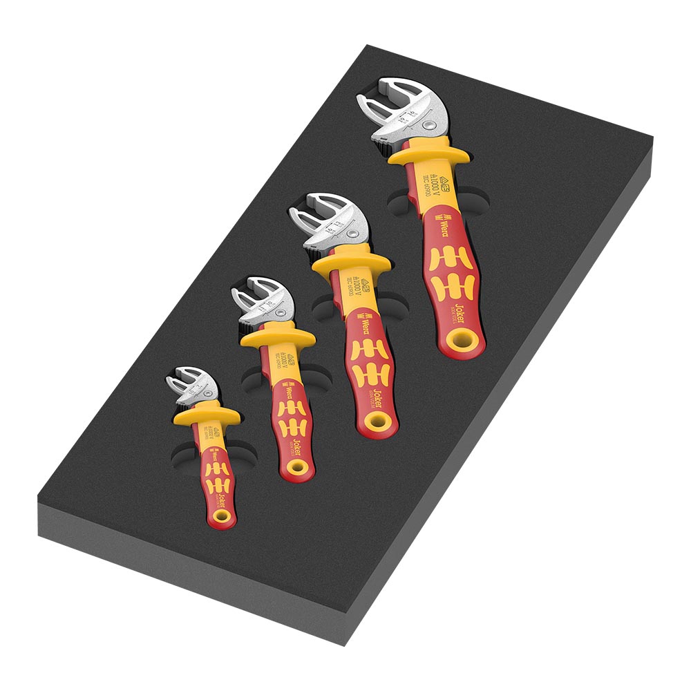 德國Wera⼯具⾞絕緣Joker 6004 全型號4件套組