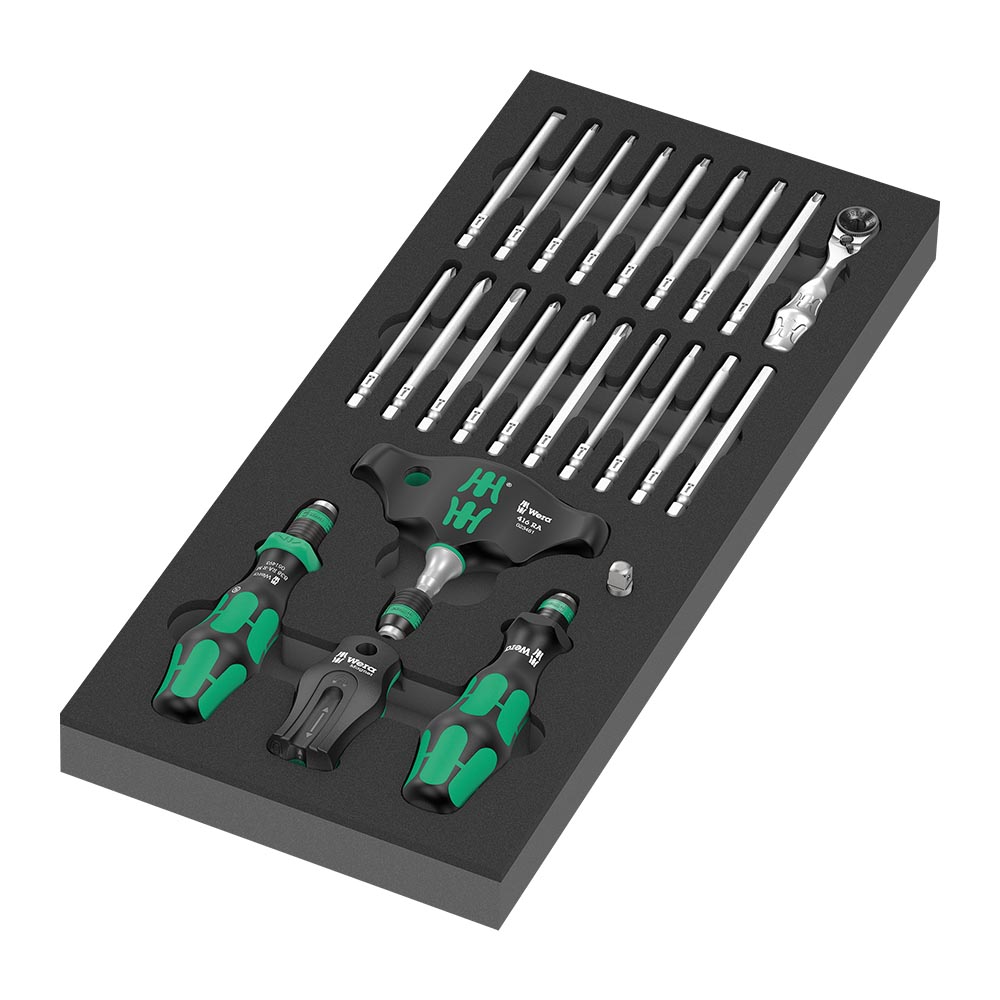 德國Wera⼯具⾞棘輪起子/T型扳手系列24件套組