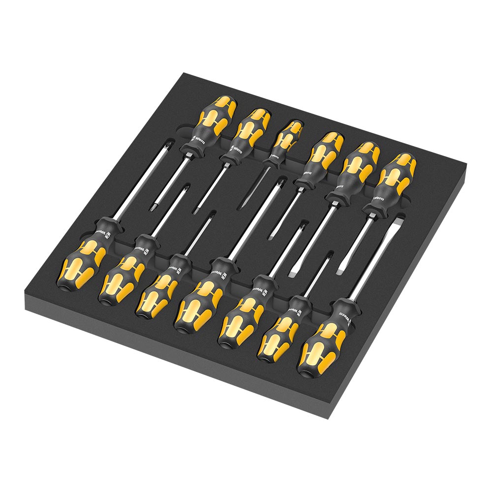 德國Wera工具車貫通鑿型起子13件套組