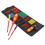 德國Wera絕緣VDE彩⾊起⼦頭26件-帆布包